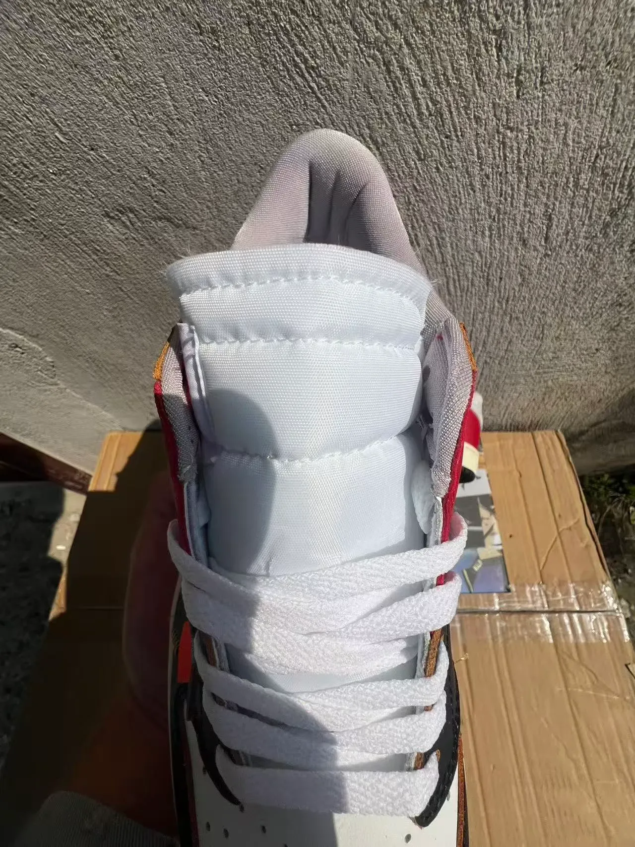 Nike x Off-White Air Jordan 1 Low 'University Red' 生活方式运动鞋 4