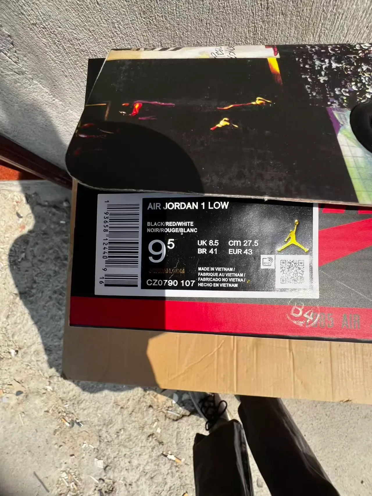 Nike x Off-White Air Jordan 1 Low 'University Red' 生活方式运动鞋 10