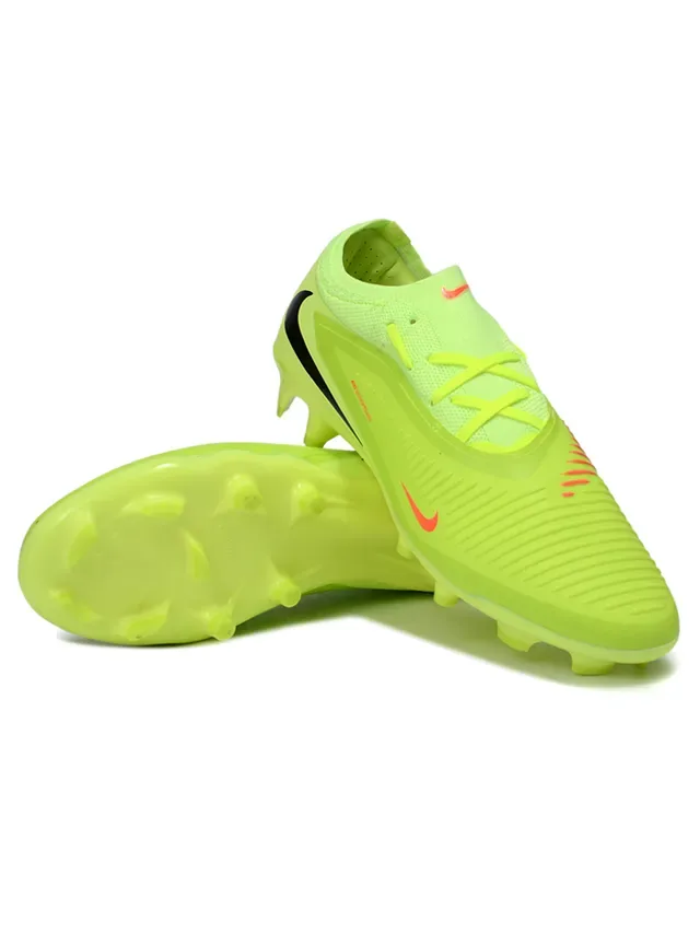 Nike হলুদ কালো লো-কাট সিন্থেটিক কেজ আপার ফার্ম-গ্রাউন্ড ফুটবল জুতো 4