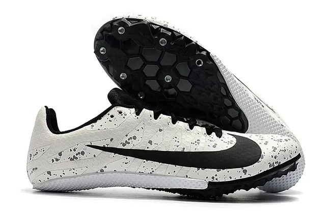 Nike Yellow Blue Low-Cut Racing Spike Honeycomb Traction Plate Running Shoes 8