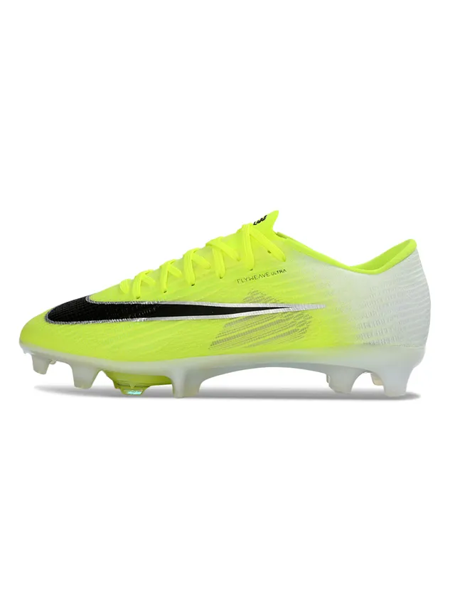 Nike Jaune Blanc Flyweave Haut Translucent Iridescent Outsole Firm-Ground Chaussures de Football 7