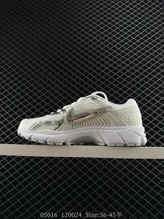 Nike Zoom 2K White and Metallic Silver Chunky Sneakers 2