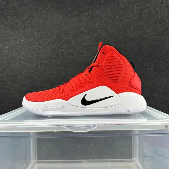 Nike Zoom أحمر أبيض عالي الارتفاع محبوك أحذية كرة السلة 2