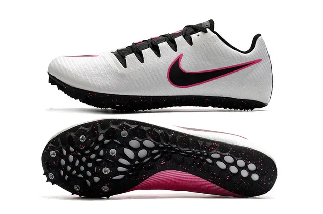 Nike Zoom Victory Track Spike White Pink Black Running Shoes 13