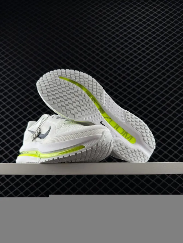 Nike ZoomX White Neon Yellow Engineered Mesh Running Shoes 3