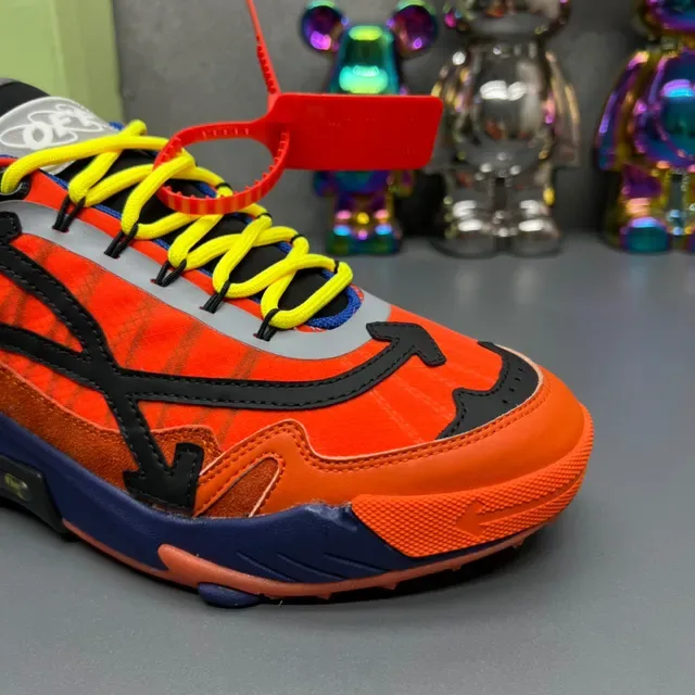 Off-White Arrow Runner 亮橙色 蓝色 黄色 厚底运动鞋 3