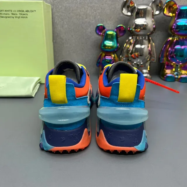 Off-White Arrow Runner 亮橙色 蓝色 黄色 厚底运动鞋 4