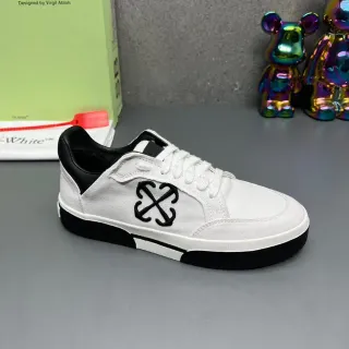 Off-White Black Canvas Upper Contrast Lifestyle Sneakers