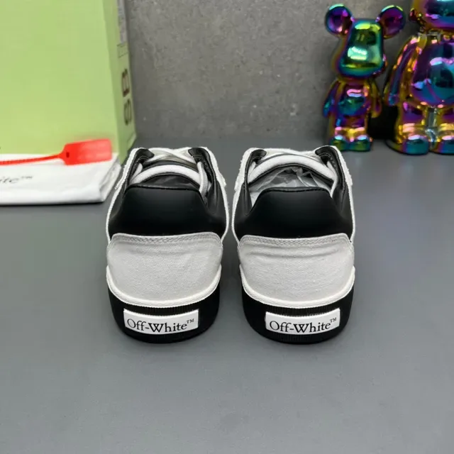 Off-White Black Canvas Upper Contrast Lifestyle Sneakers 7