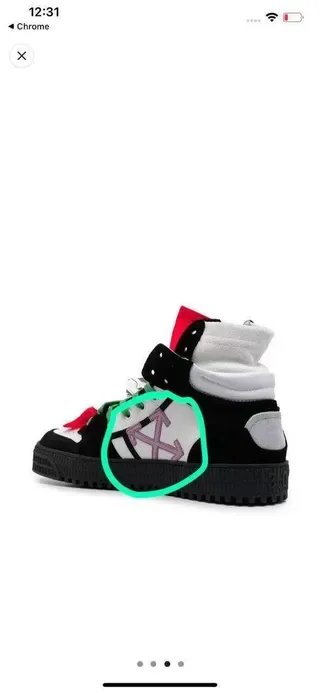 Off-White काला हरा हाई टॉप औद्योगिक विघटन लाइफस्टाइल स्नीकर 9