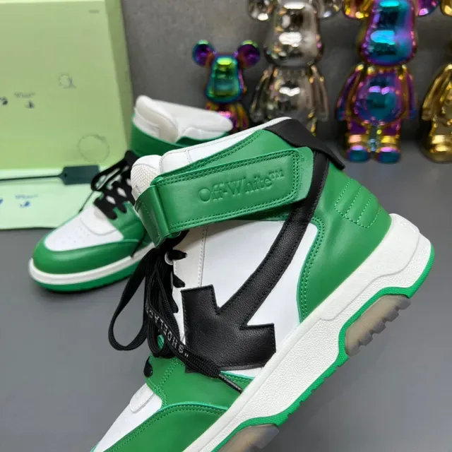 Off-White Zapatillas Altas Verdes Correa Industrial Lifestyle 6