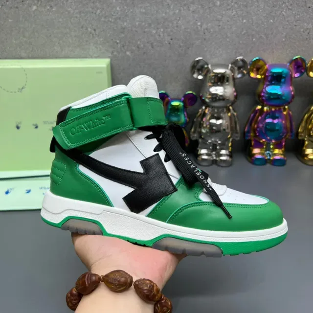 Off-White Zapatillas Altas Verdes Correa Industrial Lifestyle 9