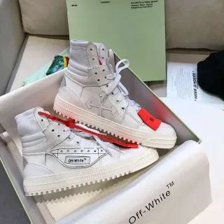 Off-White Industrial Zipper High-Top White Lifestyle Sneakers