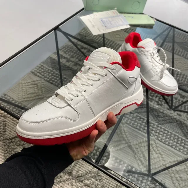 Off-White Cuero Rojo Superior Arrow Logo Zapatillas Lifestyle 4