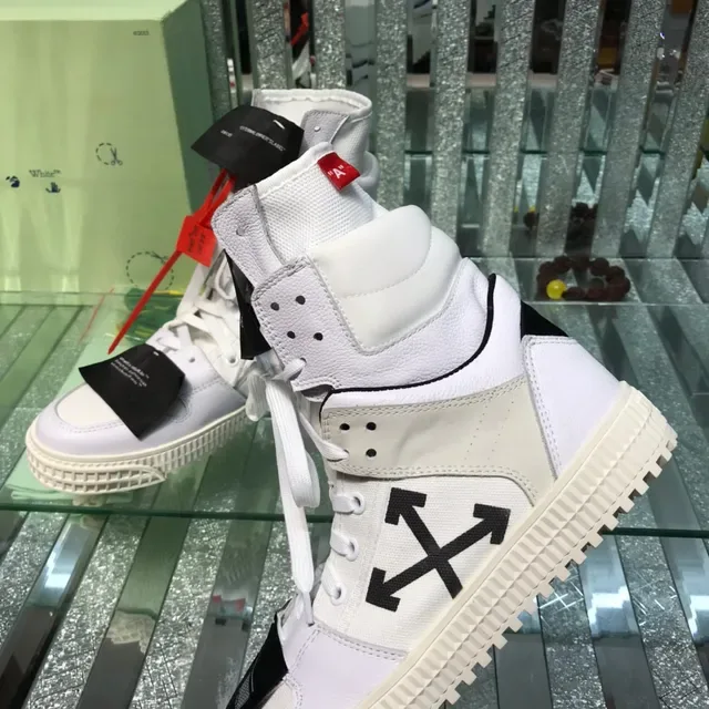 Off-White The Ten White Black Arrow High-Top Lifestyle Sneakers 6