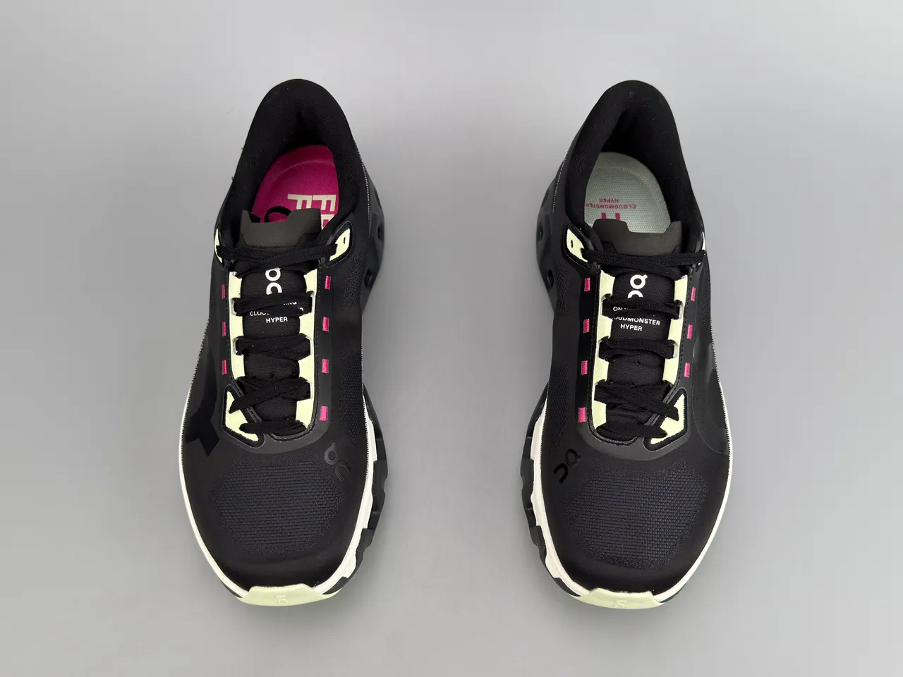 On Cloudmonster Black Pink White Chaussures de course 7