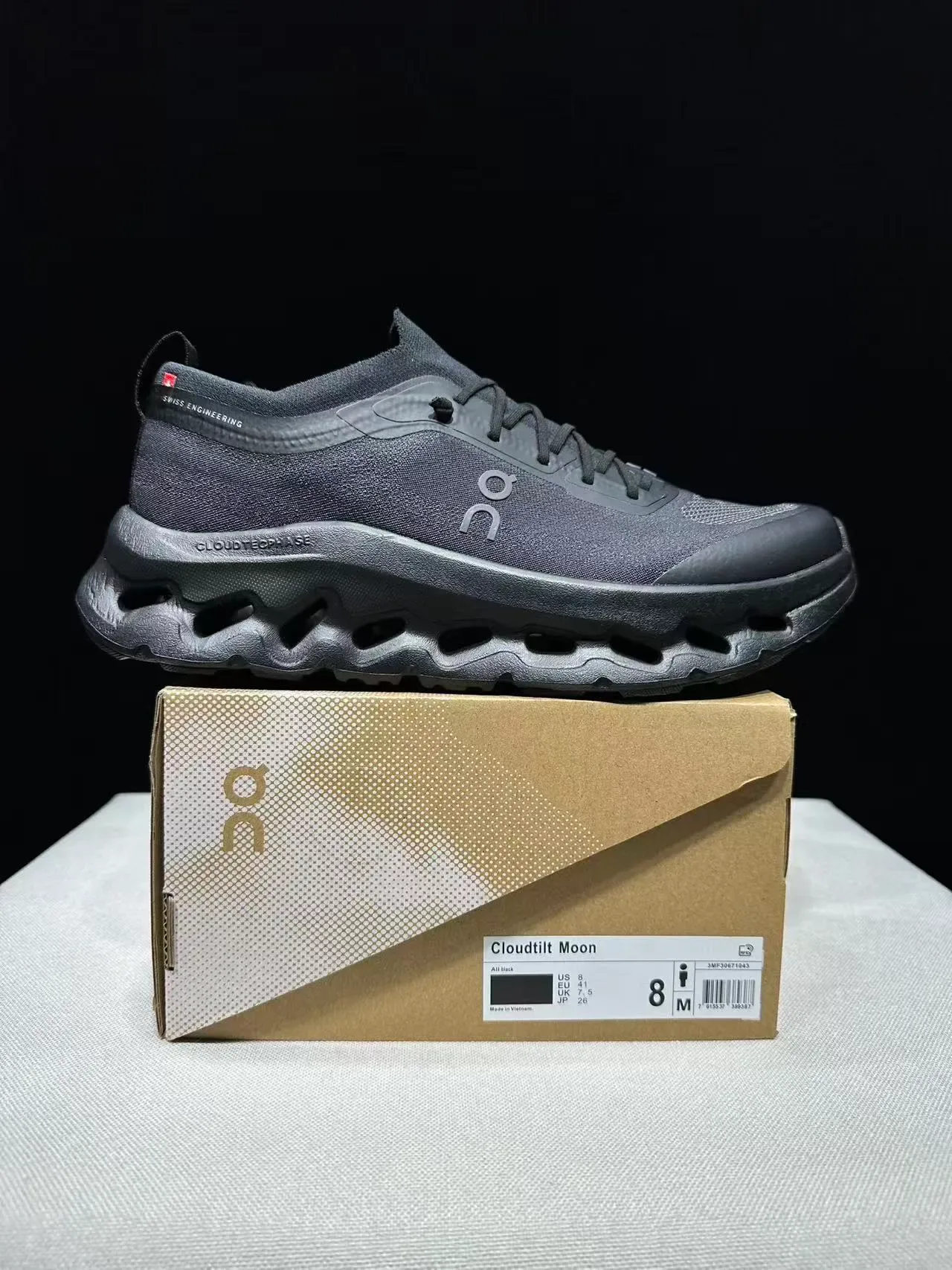 On Cloudmonster monocromo gris zapatillas estilo de vida 9