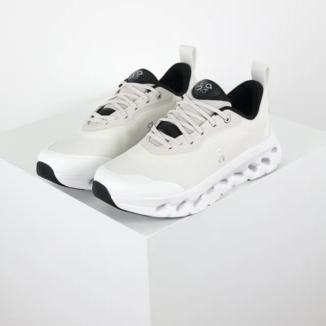 On Cloudmonster Off-White and Black Lifestyle Sneakers 2