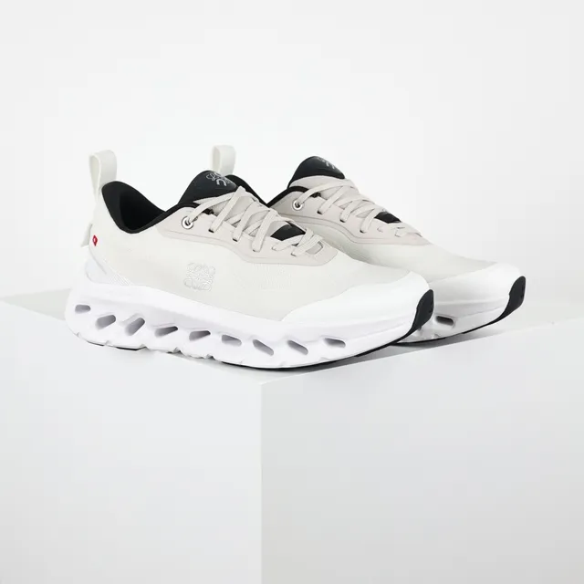 On Cloudmonster Off-White and Black Lifestyle Sneakers 3