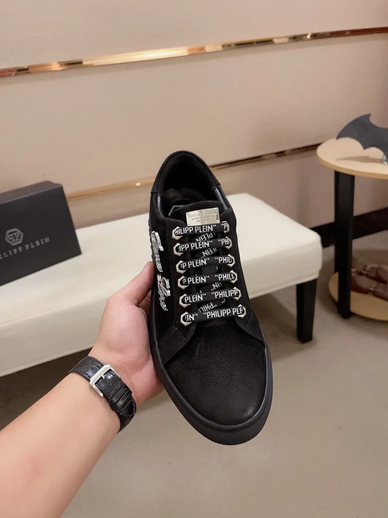 Philipp Plein Gianna Loro Sneakers Lifestyle Noires Brodées 3