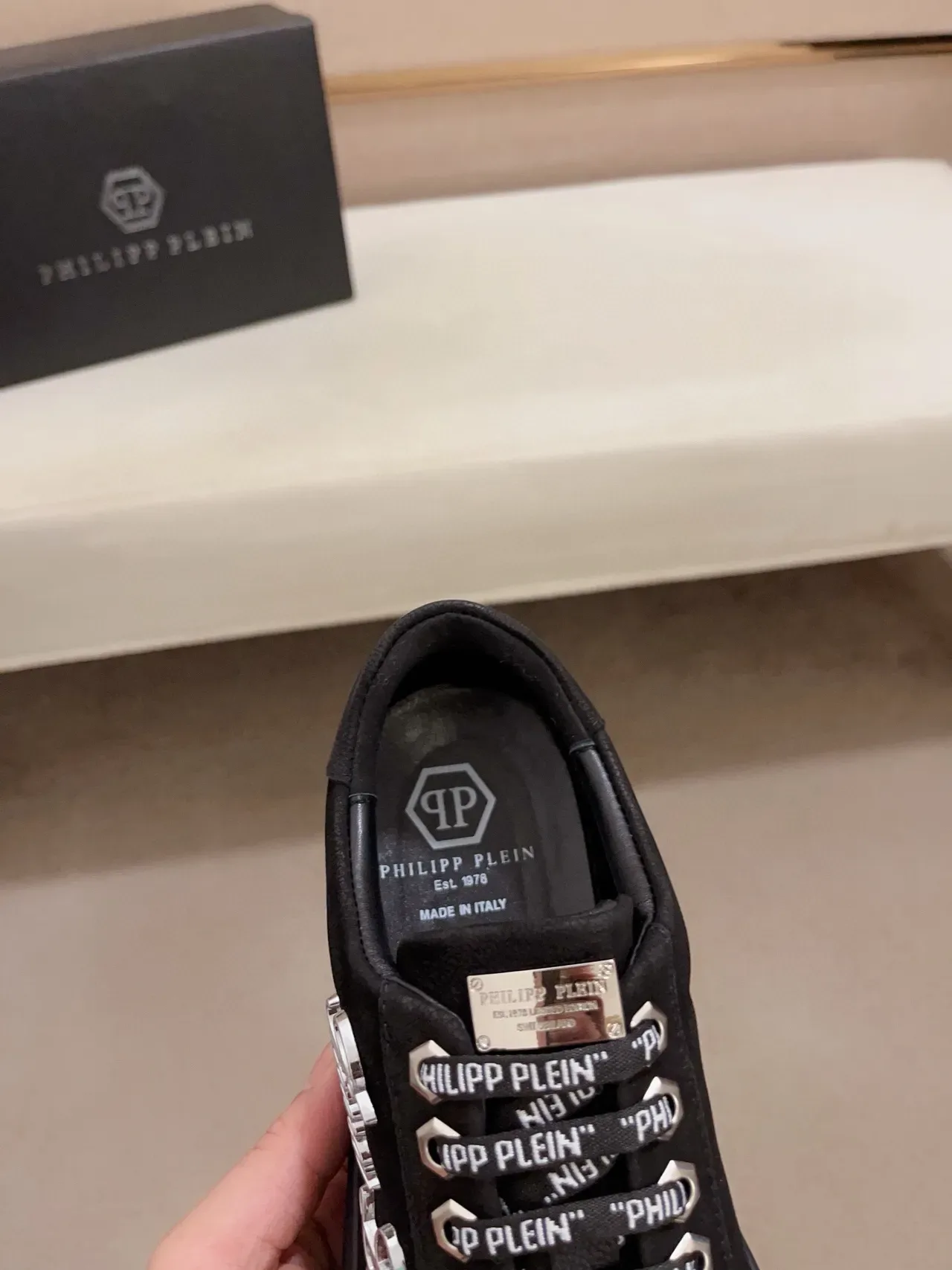 Philipp Plein Gianna Loro Sneakers Lifestyle Noires Brodées 7