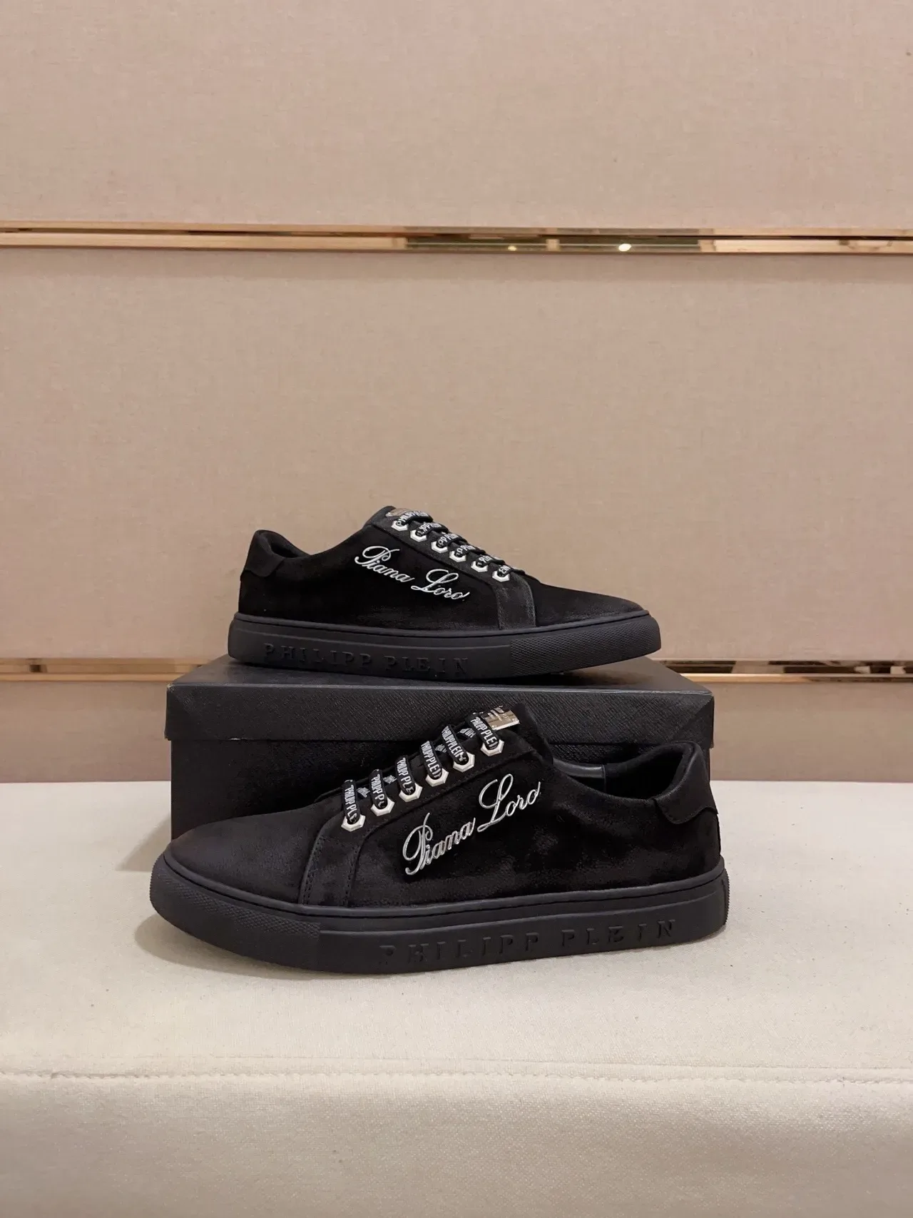 Philipp Plein Gianna Loro Sneakers Lifestyle Noires Brodées 8