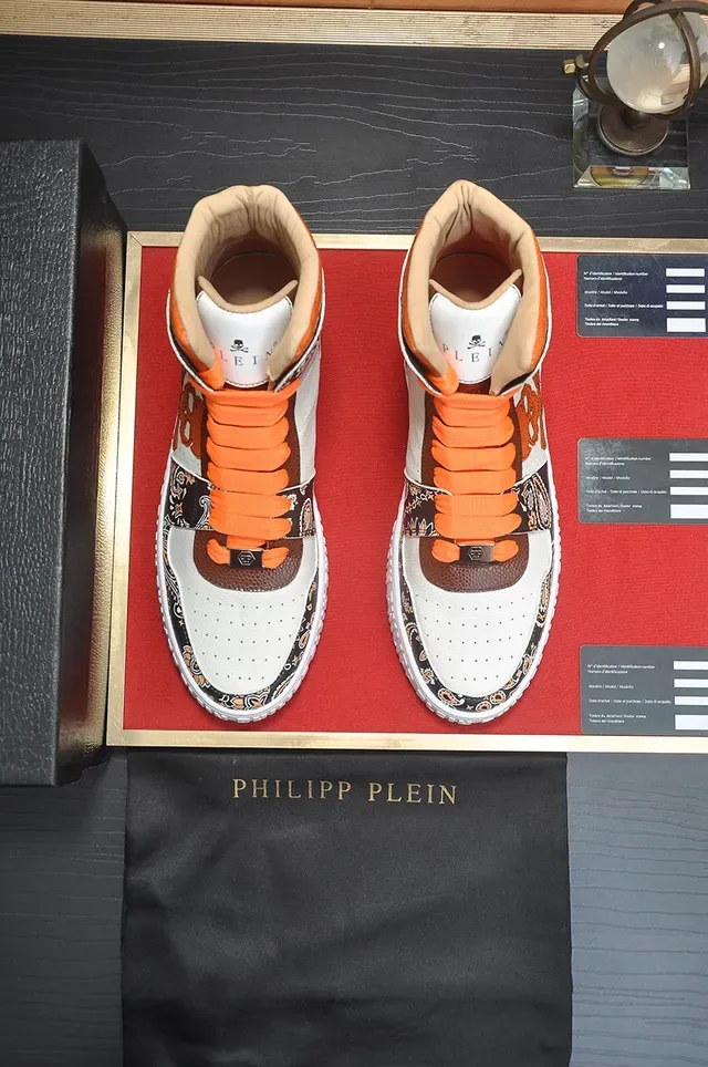 Philipp Plein हाई टॉप पैस्ले खोपड़ी लाइफस्टाइल स्नीकर 3