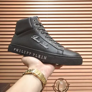 Philipp Plein Phantom Love কালো হাই-টপ লাইফস্টাইল স্নিকার