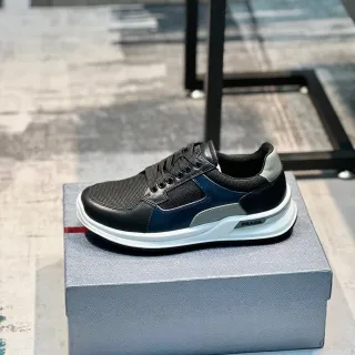 Prada Cloudbust काला नेवी सिल्वर लाइफस्टाइल स्नीकर