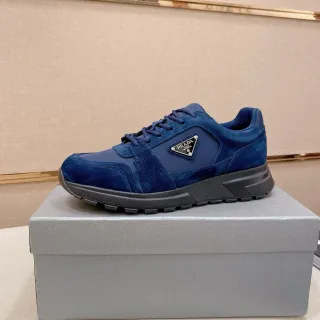 Prada Cloudbust Navy Suede and Nylon Lifestyle Sneakers