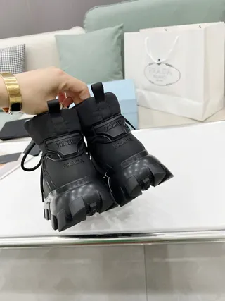 Prada Cloudbust Thunder Bottes chunky à la cheville noires 3