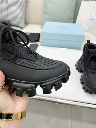 Prada Cloudbust Thunder Bottes chunky à la cheville noires 7