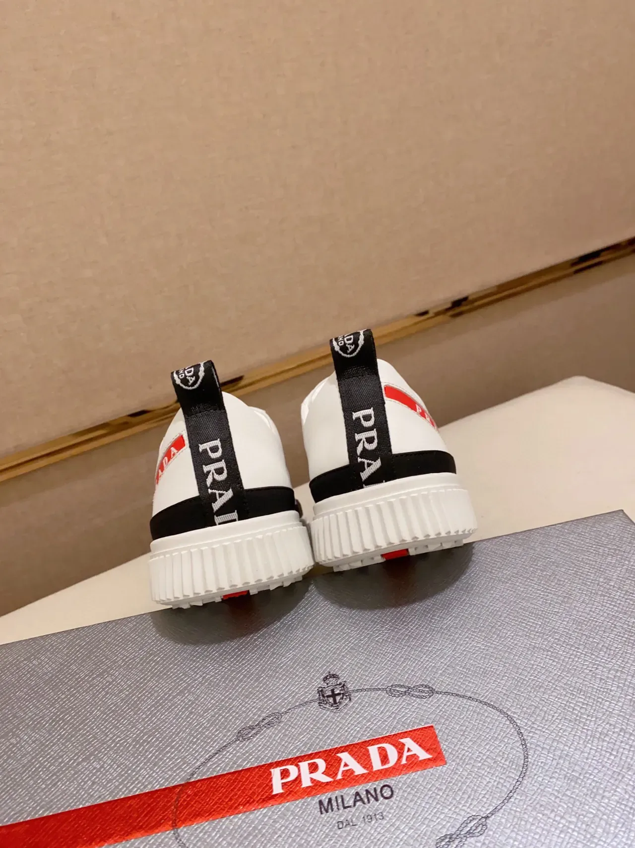 Prada Cloudbust White and Black Lifestyle Sneakers 8