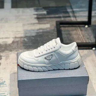 Prada Cloudbust White Leather Chunky Sneakers