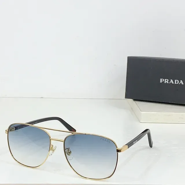 Prada Linea Rossa Óculos de Sol Preto Vermelho Aviador Silhueta Armação de Metal Fino 7