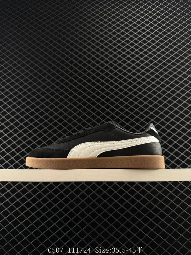 Puma Club II Era White Black Gum Lifestyle Sneakers 4
