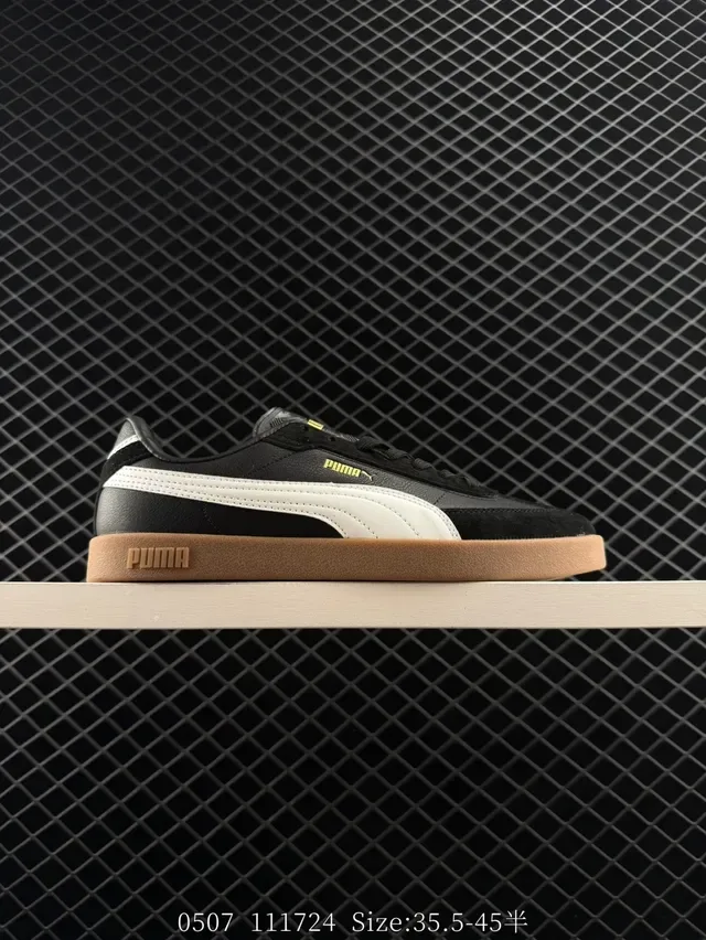 Puma Club II Era White Black Gum Lifestyle Sneakers 5