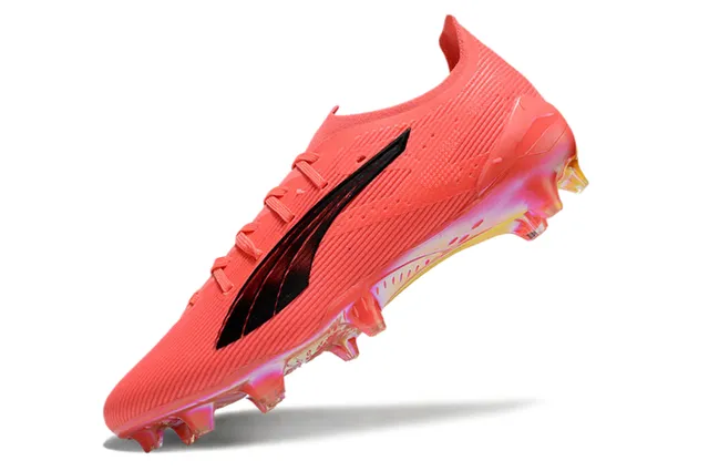 Puma Future Z কমলা গোলাপী লো-কাট মোল্ডেড-স্টাড টেক্সচার্ড সিন্থেটিক উপর ফার্ম-গ্রাউন্ড সকার শু 4