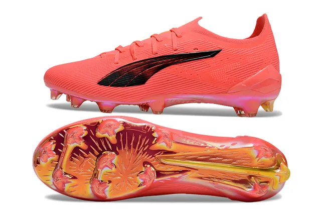 Puma Future Z কমলা গোলাপী লো-কাট মোল্ডেড-স্টাড টেক্সচার্ড সিন্থেটিক উপর ফার্ম-গ্রাউন্ড সকার শু 7