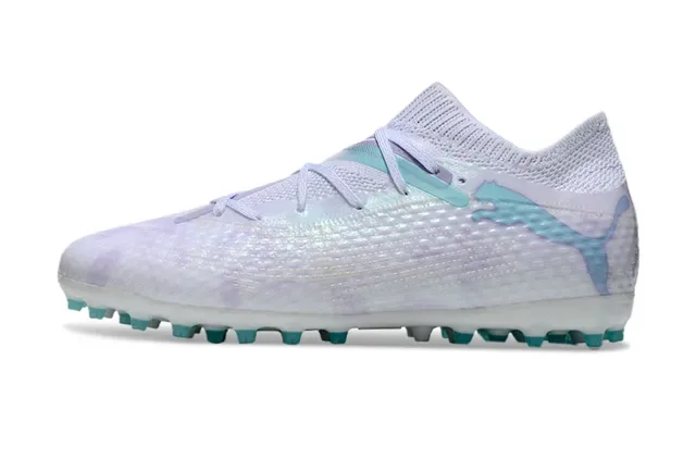 Puma Future Z 白紫色针织鞋面 扎染图案 草地足球鞋 3