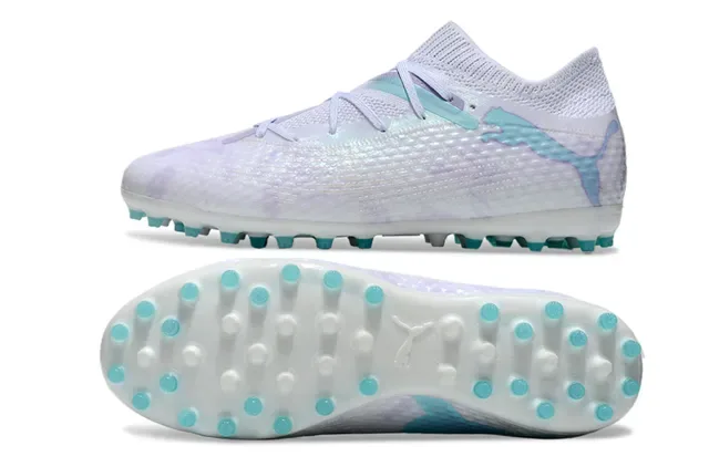 Puma Future Z 白紫色针织鞋面 扎染图案 草地足球鞋 4