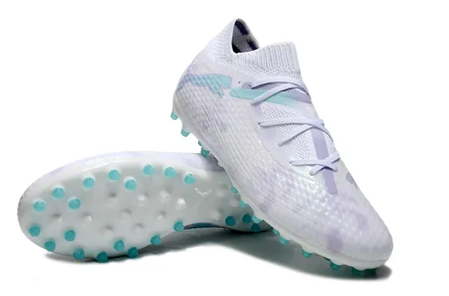 Puma Future Z 白紫色针织鞋面 扎染图案 草地足球鞋 6
