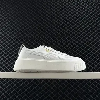 Puma Jogger OG Retro Classic White Gold Logo लाइफस्टाइल स्नीकर्स