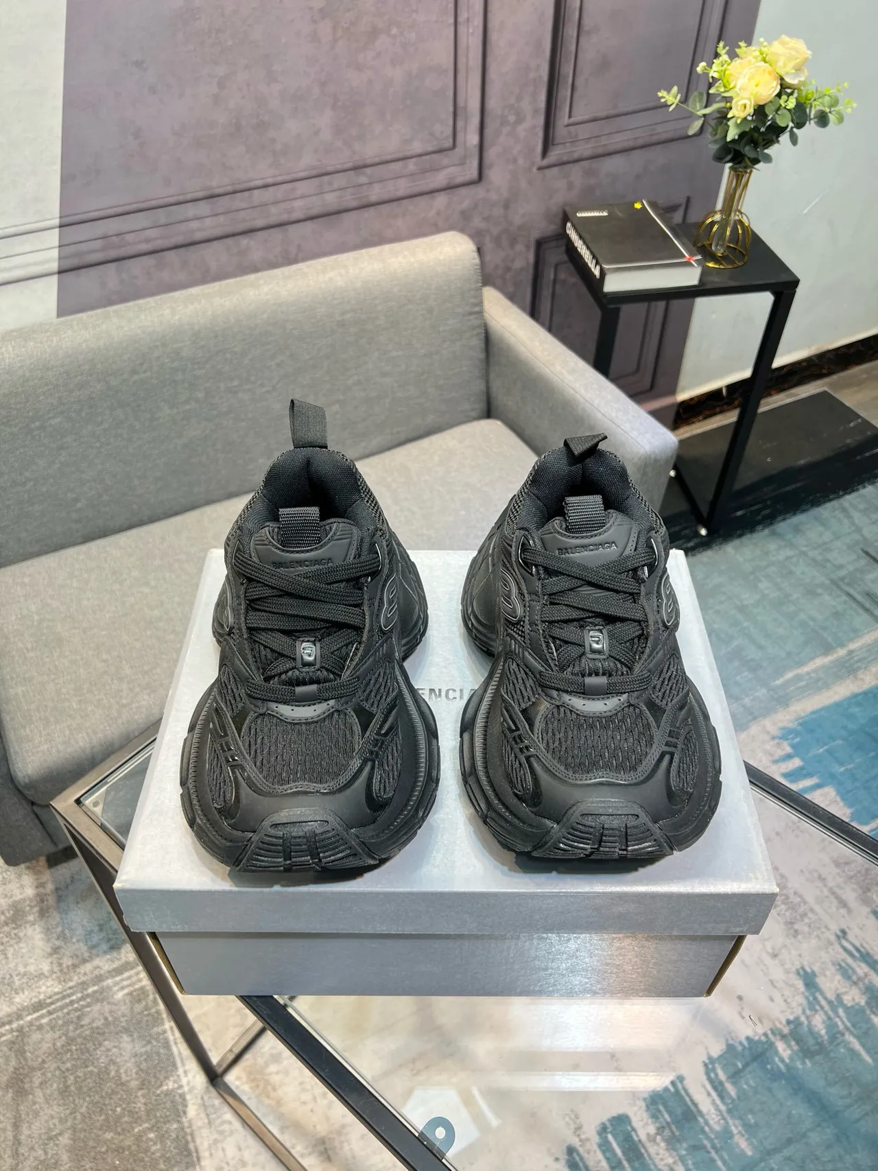 Puma RS-X Chunky Chaussures noires en maille et synthétique 2