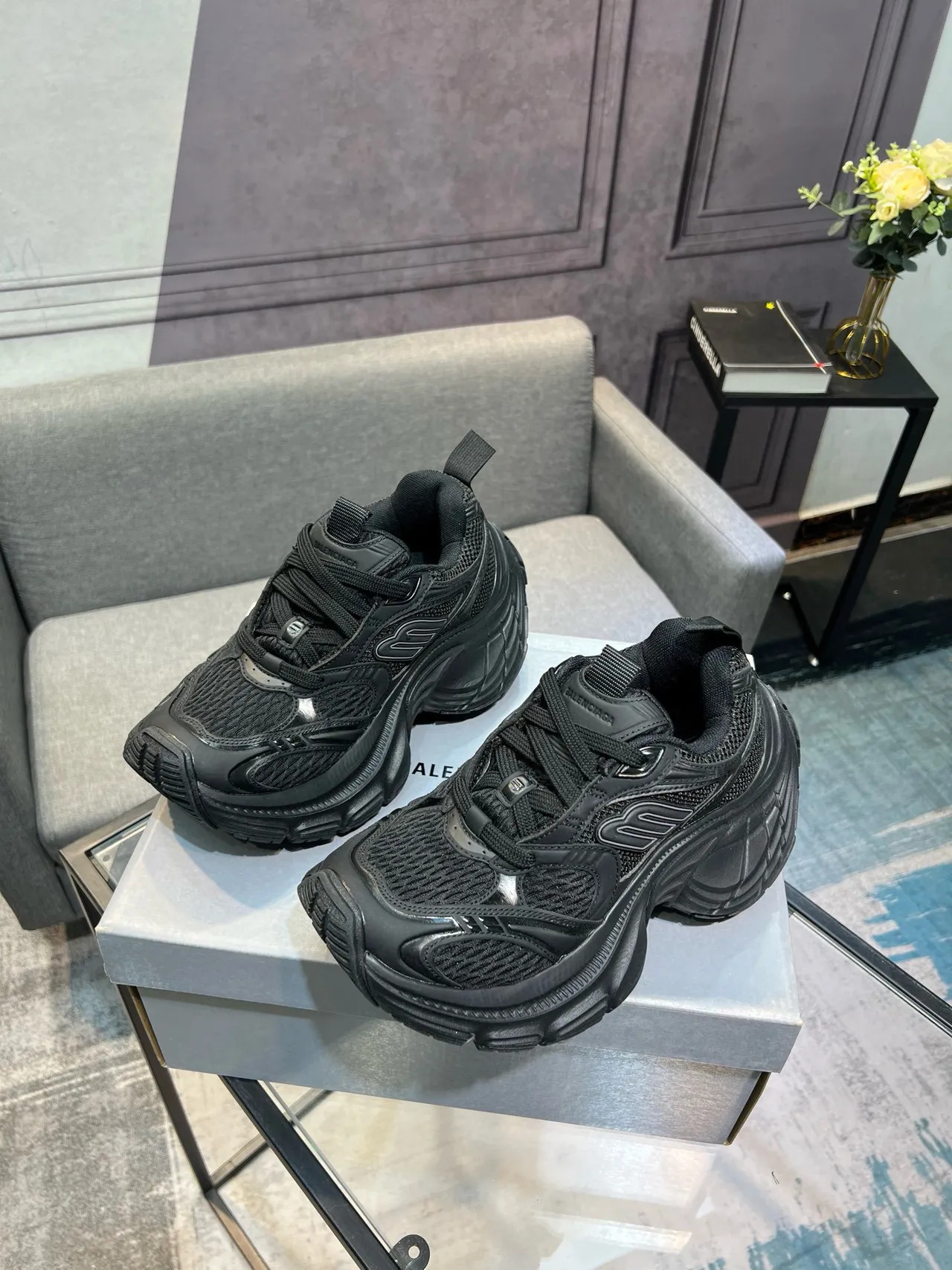 Puma RS-X Chunky Chaussures noires en maille et synthétique 3