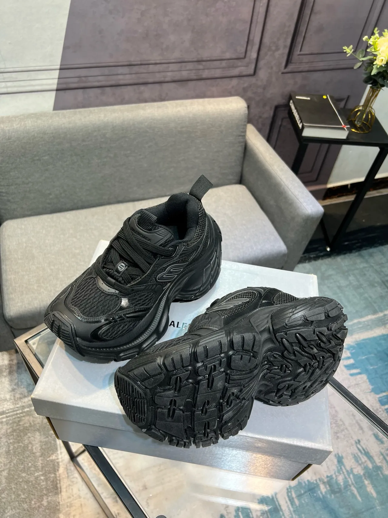 Puma RS-X Chunky Chaussures noires en maille et synthétique 4