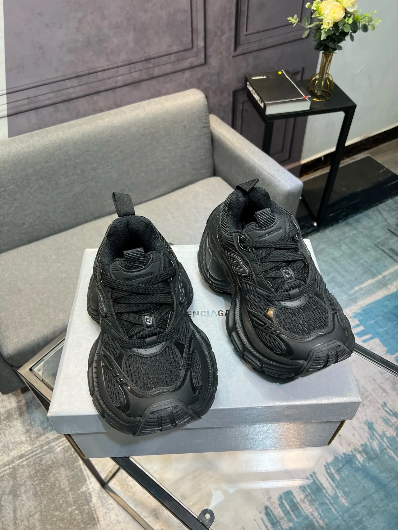 Puma RS-X Chunky Chaussures noires en maille et synthétique 5