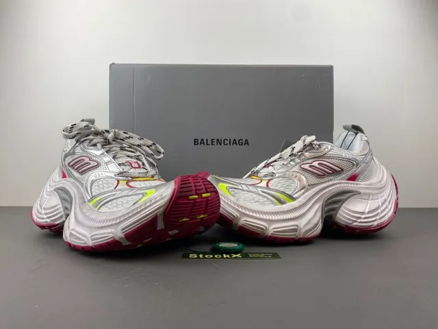 Puma RS-X সাদা লাল সোল মেশ এবং সিন্থেটিক ওভারলে চংকি স্নিকার্স 13