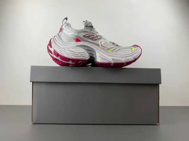 Puma RS-X সাদা লাল সোল মেশ এবং সিন্থেটিক ওভারলে চংকি স্নিকার্স 15