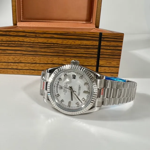 Rolex Datejust 41 Cadran de Diamantes Aço Inoxidável Relógio Mecânico 2